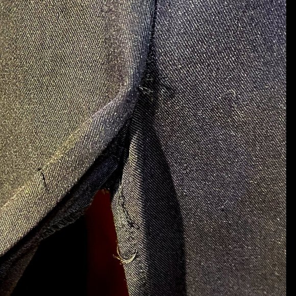 ▪️VTG▪️KATIE▪️ILGWU▪️1980's Black Convertible Collar Pocket Maxi Shirt Dress - Picture 10 of 10